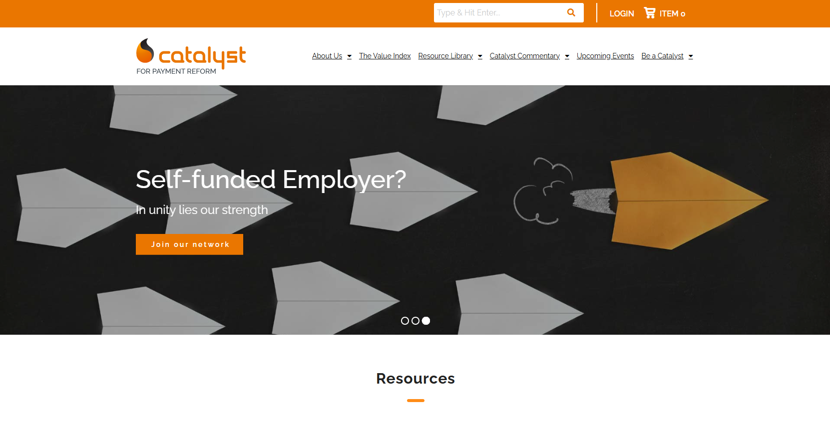 Catalyst for Payment Reform website